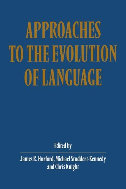Produktbild: Approaches to the Evolution of Language