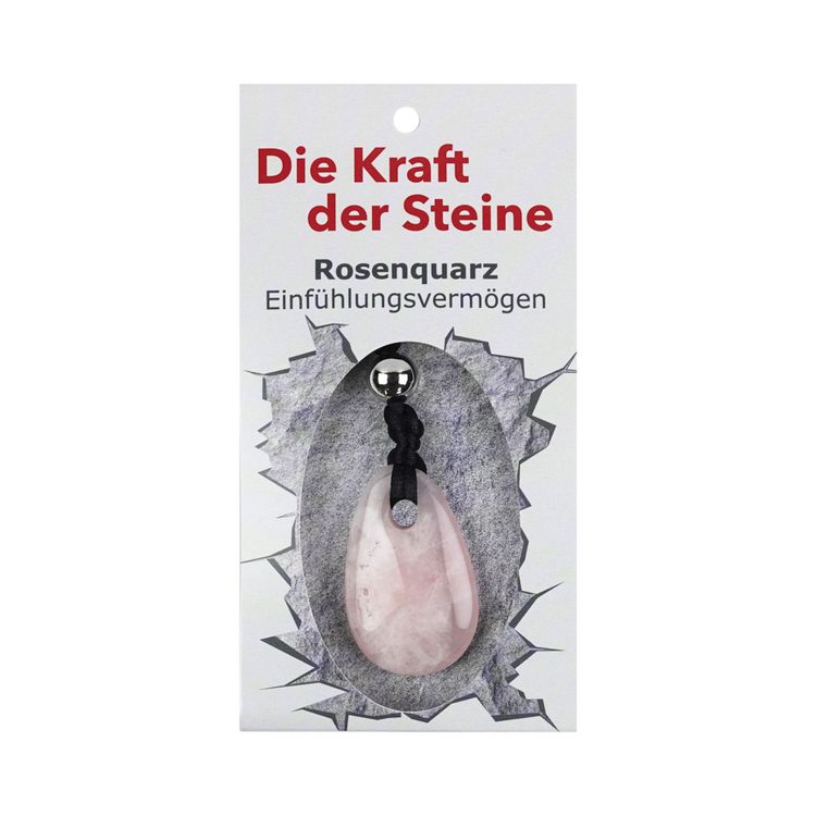 Produktbild: Kraftstein-Anh&auml;nger Rosenquarz (Einf&uuml;hlungsverm&ouml;gen)