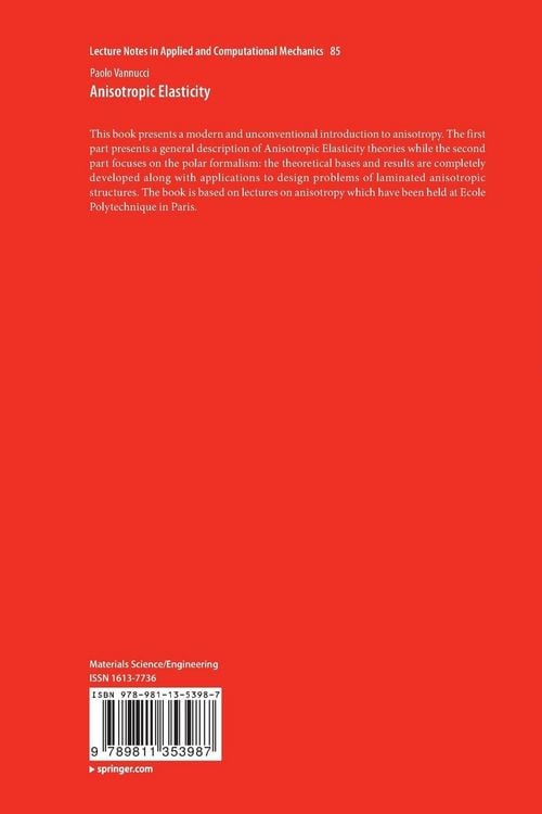 Produktbild: Anisotropic Elasticity