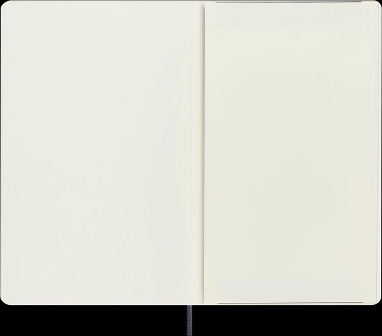Produktbild: Moleskine Vegea Capri Notizb. A5 lin. Kt schwarz Petrol/Box