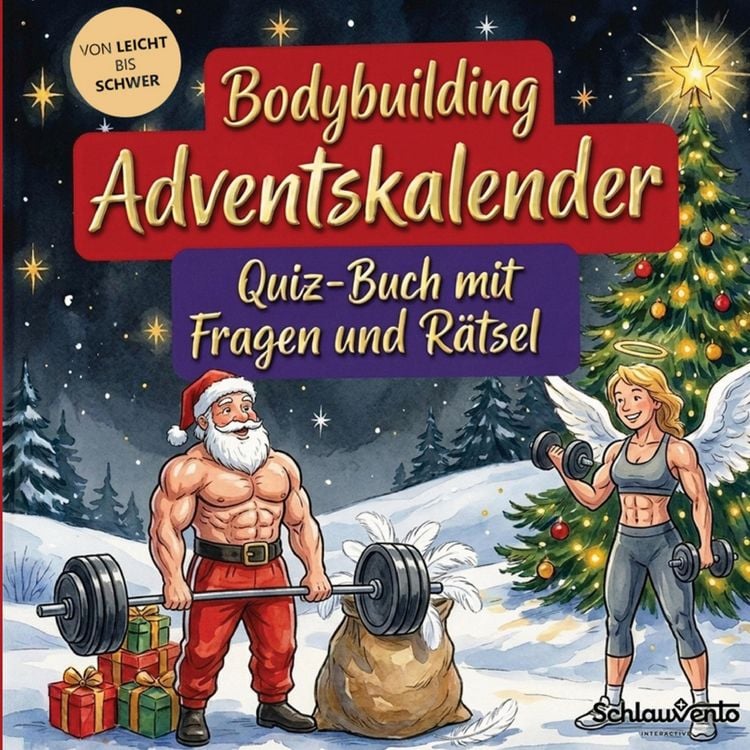 Produktbild: Bodybuilding-Adventskalender: Quiz-Buch mit Fragen und R&auml;tsel