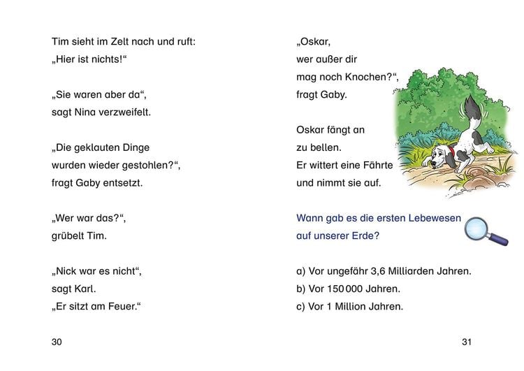 TKKG Junior, Bücherhelden 1. Klasse, Verschwundene Dinos