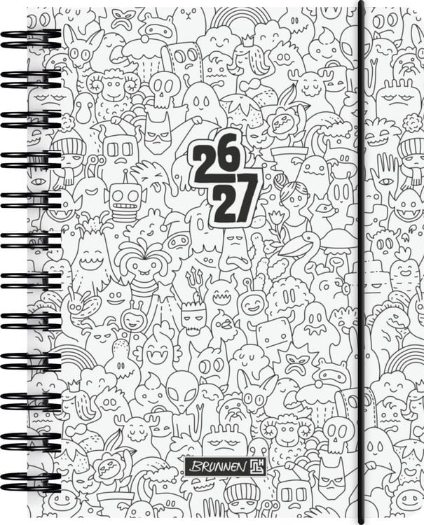 Produktbild: Sch&uuml;lerkalender 2026/2027 "ZENart" | A6, Kunststoff
