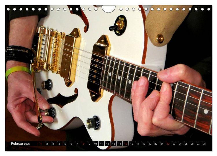 Produktbild: JAZZGITARREN in Szene gesetzt (Wandkalender 2026 DIN A4 quer), CALVENDO Monatskalender