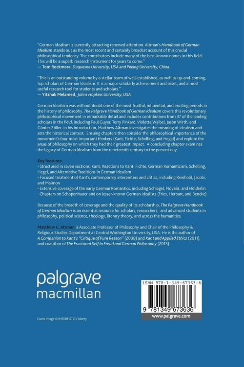 Produktbild: The Palgrave Handbook of German Idealism