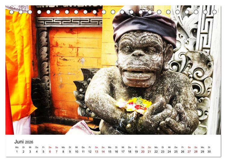Produktbild: Wunderwelt Asien (Tischkalender 2026 DIN A5 quer), CALVENDO Monatskalender