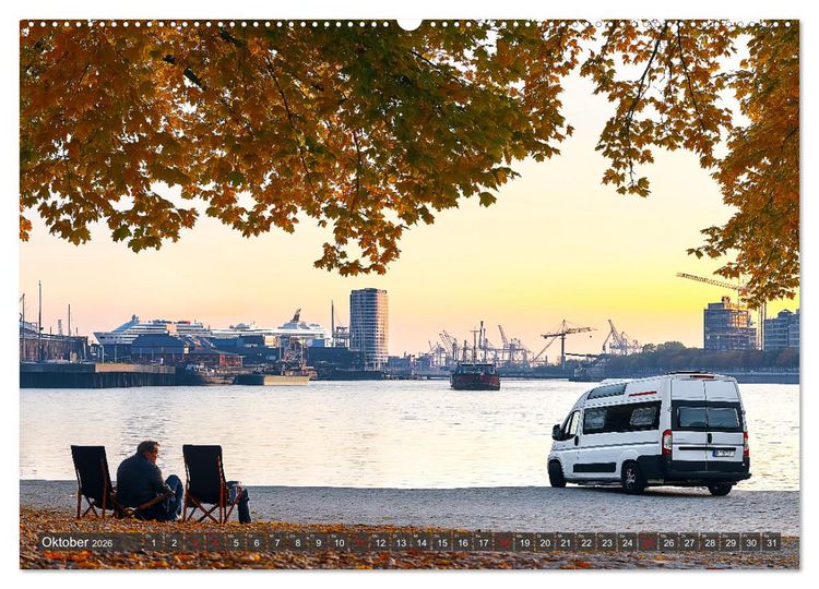 Produktbild: Abenteuer Wildcamping - Mit dem Camper um die Welt (hochwertiger Premium Wandkalender 2026 DIN A2 quer), Kunstdruck in Hochglanz