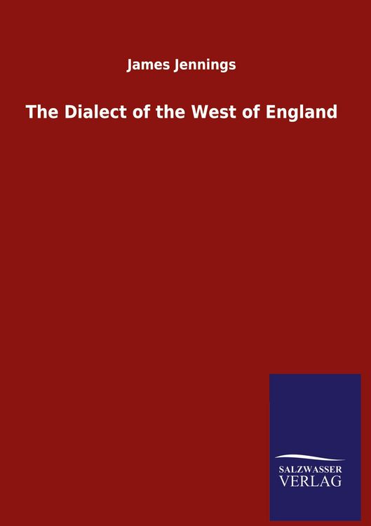 Produktbild: The Dialect of the West of England