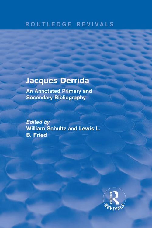 Produktbild: Jacques Derrida (Routledge Revivals)