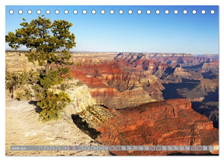 Produktbild: Grand Canyon National Park (Desk Calendar 2026 DIN A5 landscape), CALVENDO 12 Month DeskCalendar