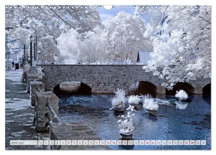 Produktbild: Erfurt - Infrarotfotografien von Kurt Lochte (Wandkalender 2026 DIN A3 quer), CALVENDO Monatskalender