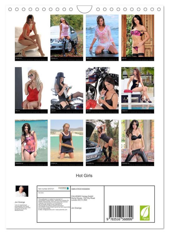 Produktbild: Hot Girls (Wall Calendar 2026 DIN A4 portrait), CALVENDO 12 Month Wall Calendar