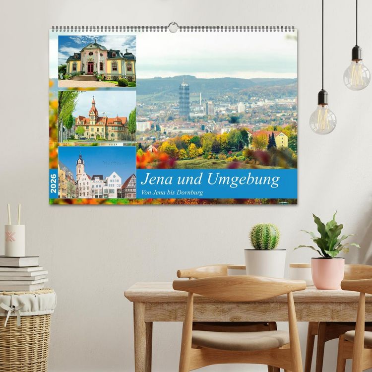 Produktbild: Jena und Umgebung - Von Jena bis Dornburg (Wandkalender 2026 DIN A2 quer), CALVENDO Monatskalender