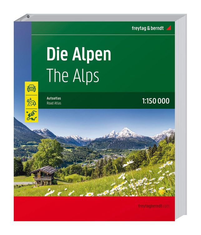 Produktbild: Freytag & berndt Autoatlas Die Alpen 1:150.000