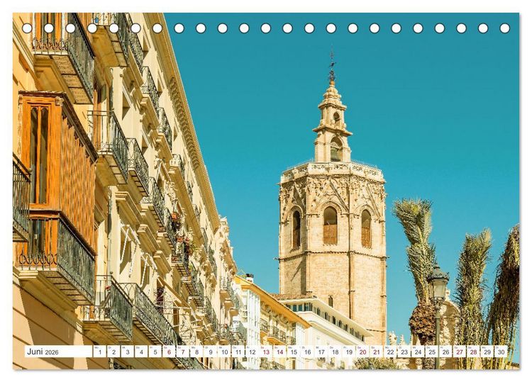 Produktbild: Valencia - Stadt mit besonderem Zauber (Tischkalender 2026 DIN A5 quer), CALVENDO Monatskalender