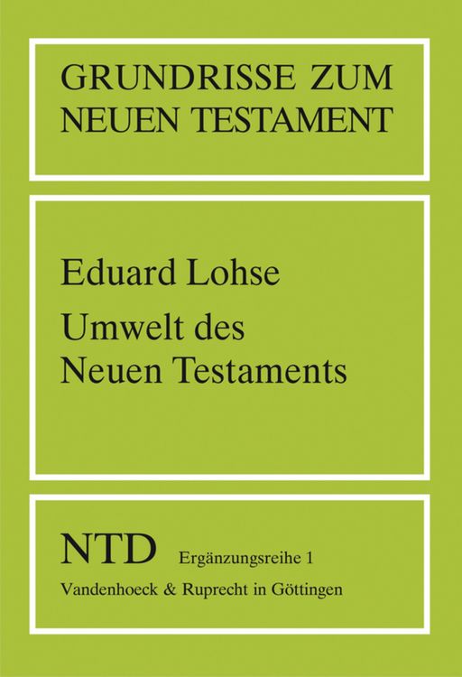Produktbild: Umwelt des Neuen Testaments