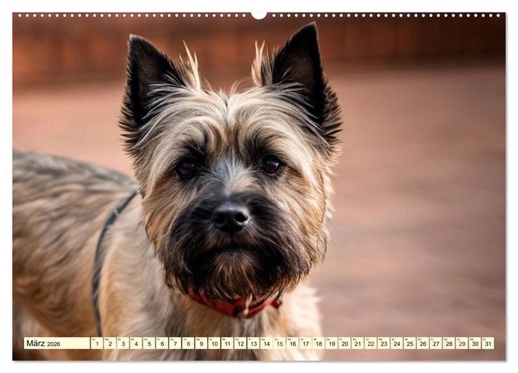 Produktbild: Cairn Terrier - lustiges Raubein aus Schottland (Wandkalender 2026 DIN A2 quer), CALVENDO Monatskalender