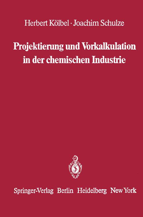 Produktbild: Projektierung und Vorkalkulation in der chemischen Industrie
