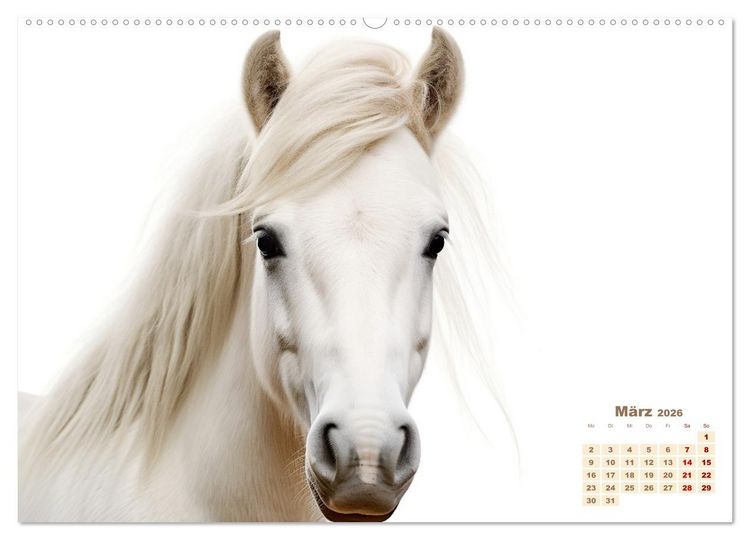 Produktbild: Wei&szlig;e Tierwelt (hochwertiger Premium Wandkalender 2026 DIN A2 quer), Kunstdruck in Hochglanz