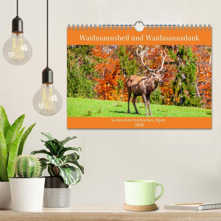 Produktbild: Waidmannsheil und Waidmannsdank (Wandkalender 2026 DIN A4 quer), CALVENDO Monatskalender
