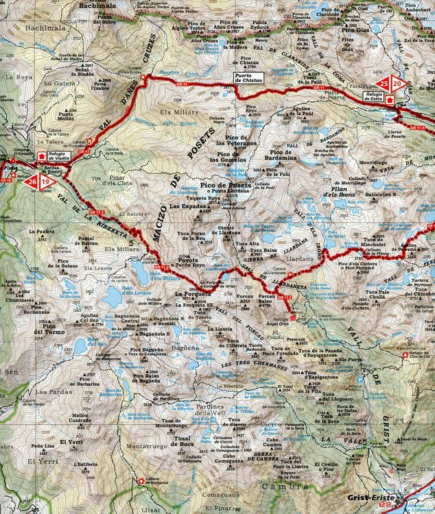 Produktbild: Pyrenean Trail/Senda Pirenaica 1:50 000 Wanderkarte GR 11