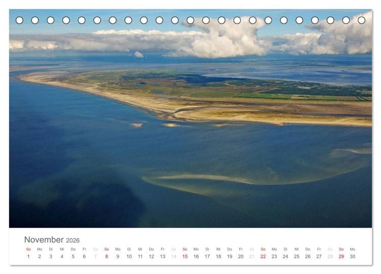 Produktbild: Nordfriesische Inseln im Auge des Fotografen (Tischkalender 2026 DIN A5 quer), CALVENDO Monatskalender