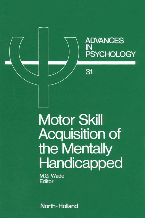 Produktbild: Motor Skill Acquisition of the Mentally Handicapped