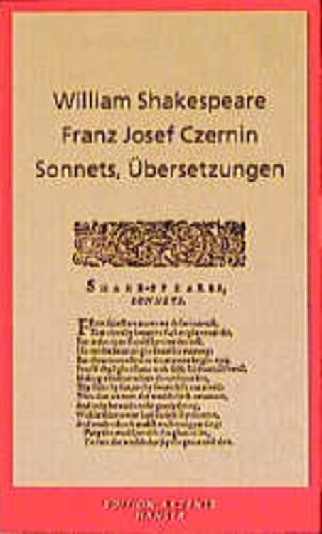 Produktbild: Sonnets, &Uuml;bersetzungen