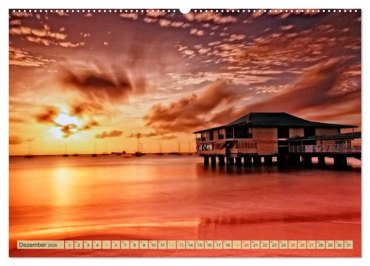Produktbild: Die kleinen Antillen - Barbados (Wandkalender 2026 DIN A2 quer), CALVENDO Monatskalender