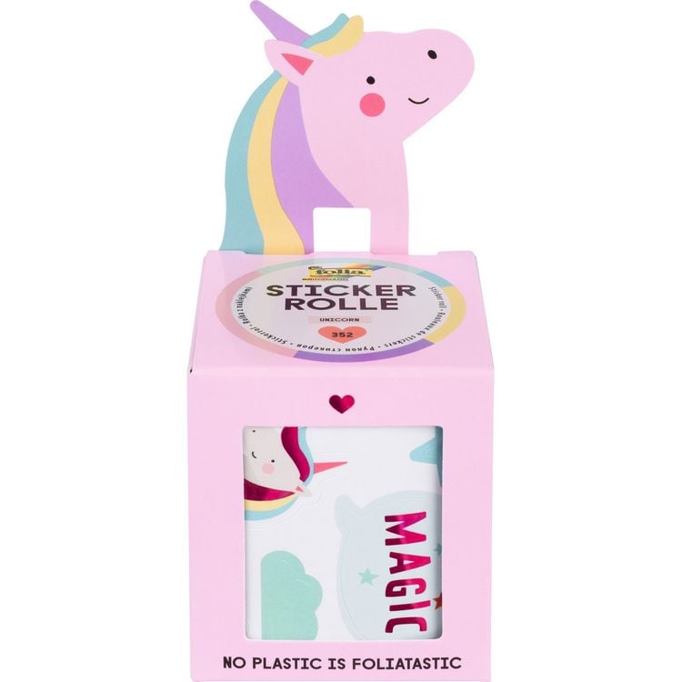Produktbild: FOLIA&reg; Stickerrolle, Unicorn 352 St&uuml;ck
