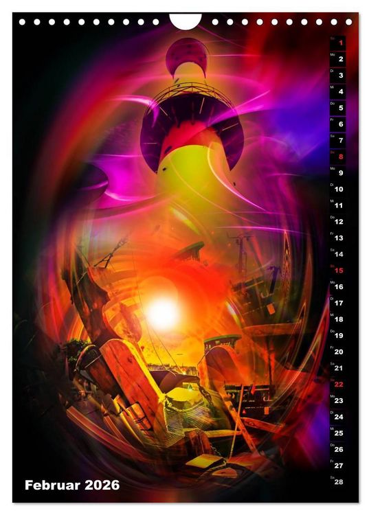 Produktbild: Leuchtt&uuml;rme Kalender der besonderen Art (Wandkalender 2026 DIN A4 hoch), CALVENDO Monatskalender