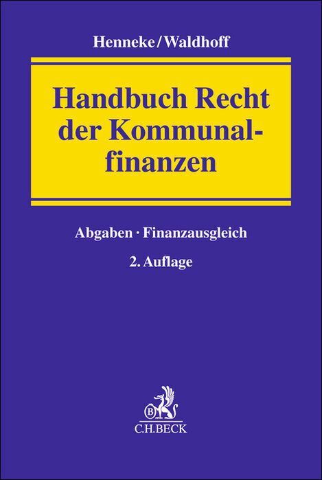 Produktbild: Handbuch Recht der Kommunalfinanzen