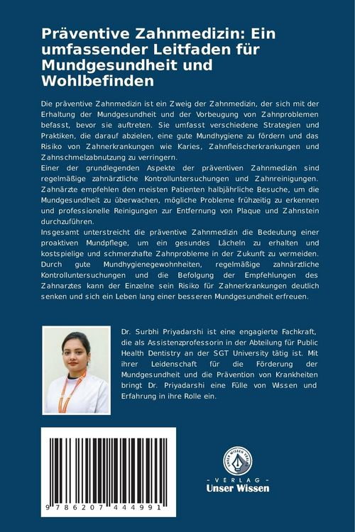 Produktbild: Pr&auml;ventive Zahnmedizin: Ein umfassender Leitfaden f&uuml;r Mundgesundheit und Wohlbefinden
