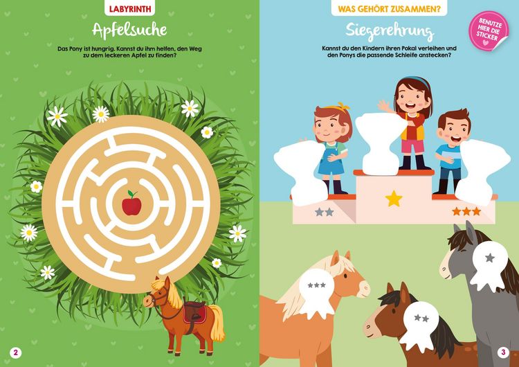 Produktbild: Mein bunter XXL-Ferienspa&szlig;: Ponys und Prinzessinnen &ndash; 3 Kreativb&uuml;cher im Bundle