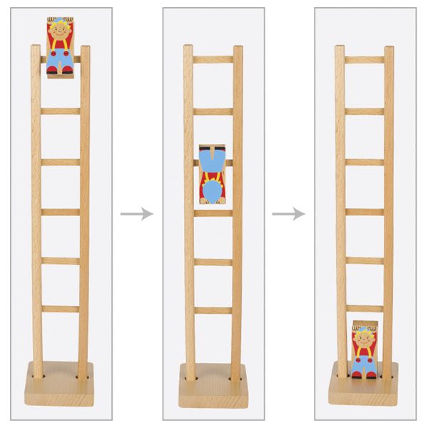 Produktbild: Klettermax Climbi auf der Leiter
