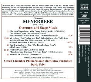 Produktbild: Meyerbeer: Overtures and stage Music