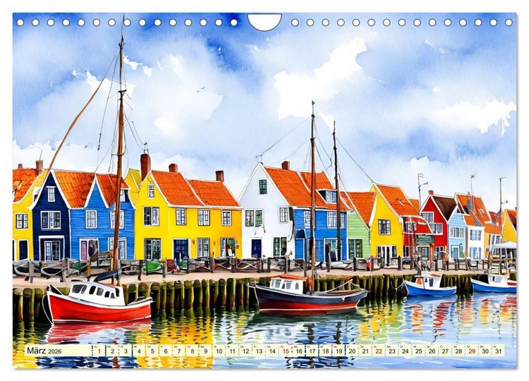 Produktbild: Zauberhafte Niederlande (Wandkalender 2026 DIN A4 quer), CALVENDO Monatskalender
