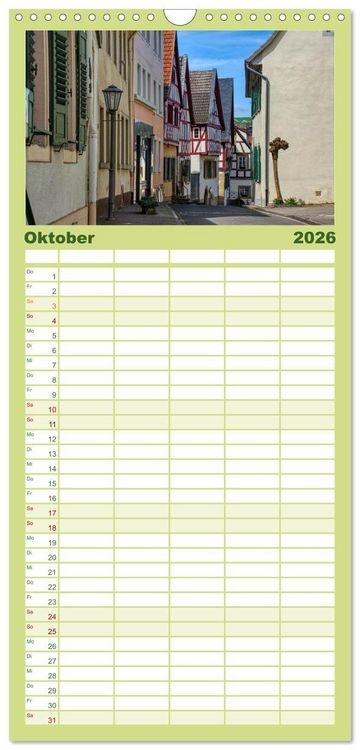 Produktbild: Familienplaner 2026 - Meisenheim - Die Perle im Glantal mit 5 Spalten (Wandkalender, 21 x 45 cm) CALVENDO