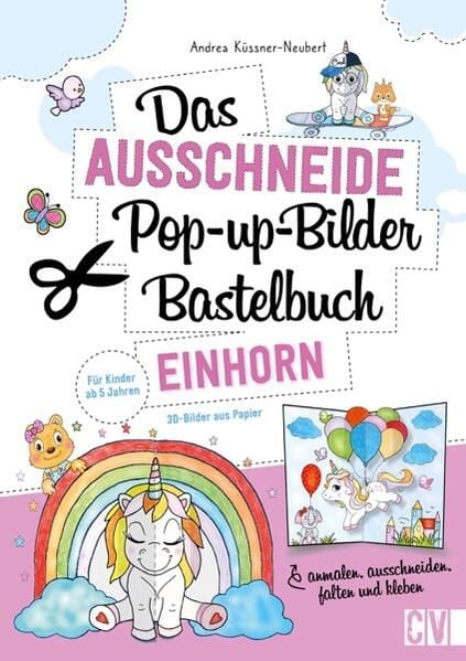 Produktbild: Das Ausschneide-Pop-up-Bilder-Bastelbuch. Einhorn