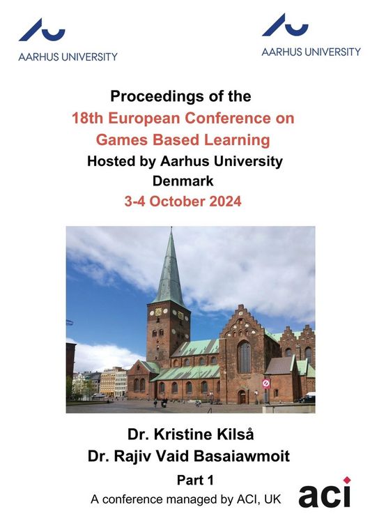 Produktbild: ECGBL 2024-Proceedings of the 18th European Conference on Games Based Learning P1