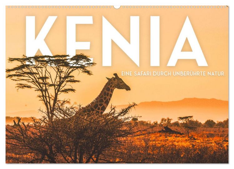 Produktbild: Kenia - Eine Safari durch unber&uuml;hrte Natur. (Wandkalender 2026 DIN A2 quer), CALVENDO Monatskalender