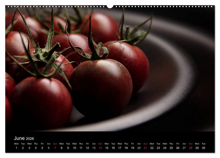 Produktbild: Delicious - Gourmet Food Calendar 2026 / UK-Version (High Quality Premium Wall Calendar 2026 DIN A2 landscape),CALVENDO 12 Month Wall Calendar