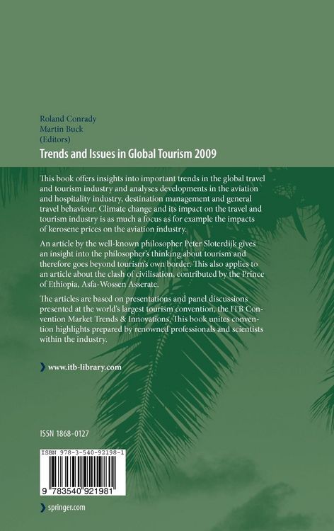 Produktbild: Trends and Issues in Global Tourism 2009