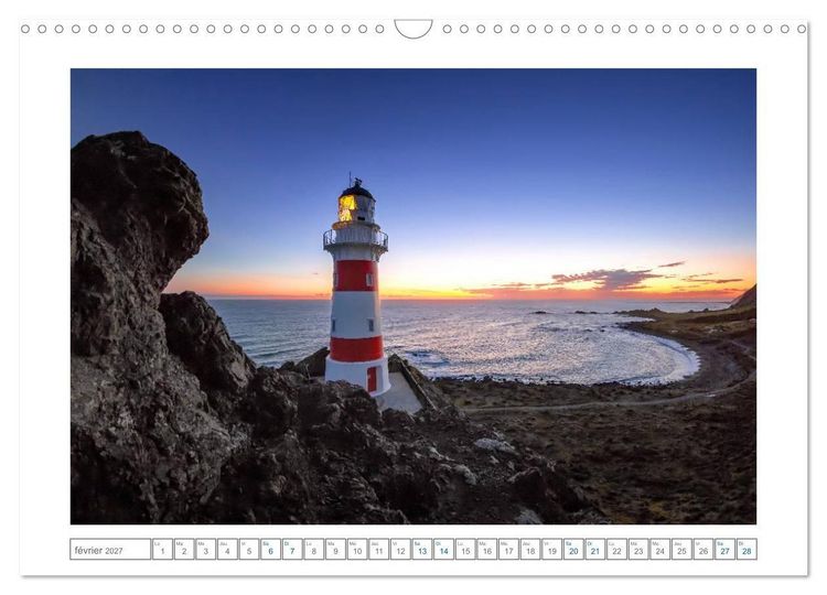 Produktbild: Phares de Nouvelle-Z&eacute;lande (Calendrier mural 2027 DIN A3 vertical), CALVENDO calendrier mensuel