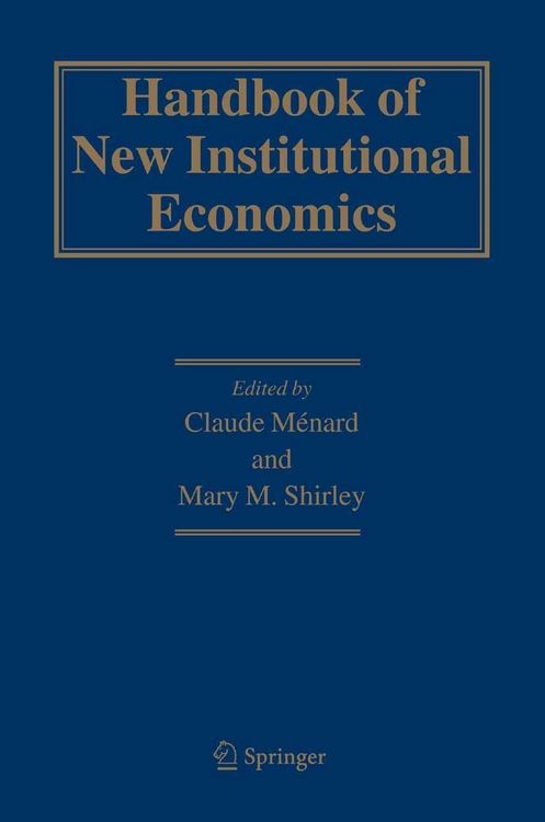 Produktbild: Handbook of New Institutional Economics