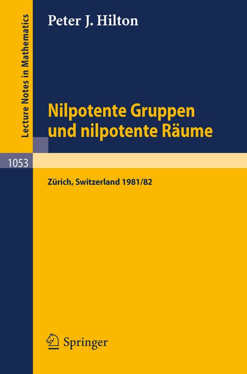 Produktbild: Nilpotente Gruppen und nilpotente R&auml;ume