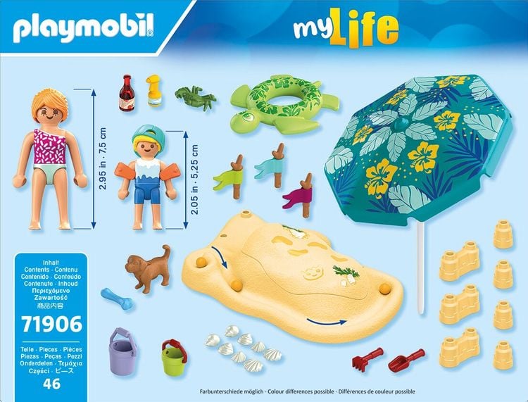 Produktbild: PLAYMOBIL 71906 Familienspa&szlig; am Strand