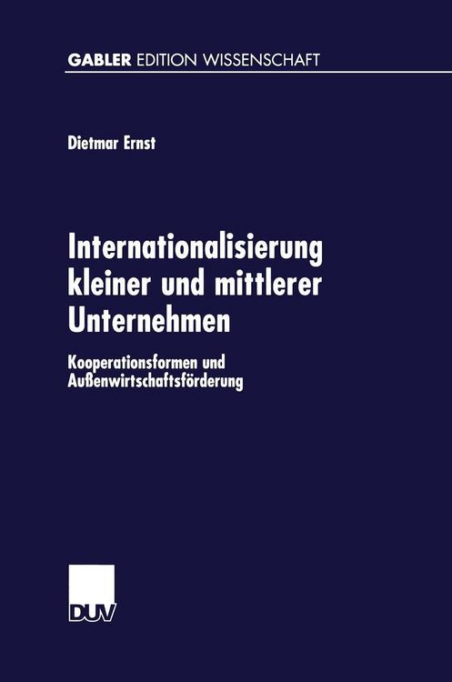 Produktbild: Internationalisierung kleiner und mittlerer Unternehmen