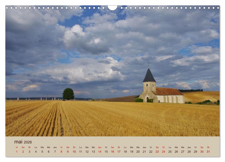 Produktbild: Paysages de l'Yonne (Calendrier mural 2026 DIN A3 vertical), CALVENDO calendrier mensuel