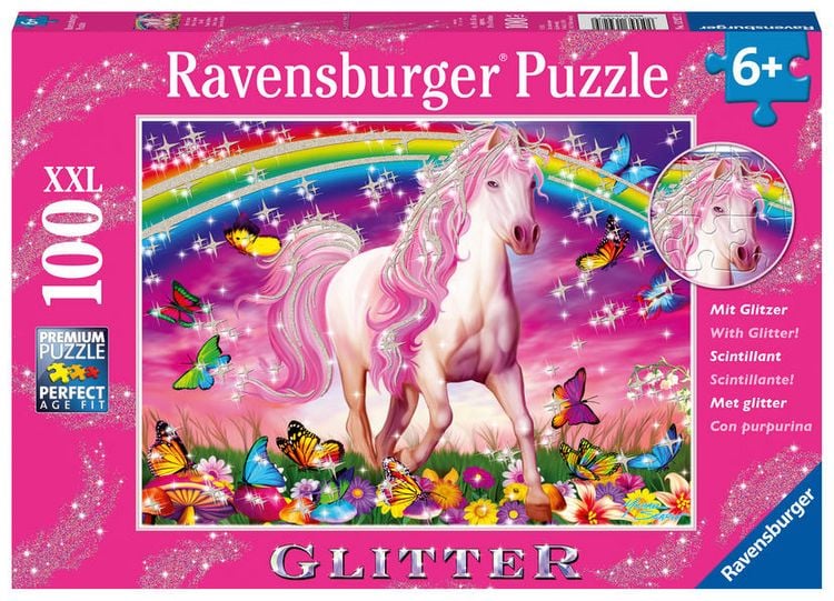 Produktbild: Puzzle Pferdetraum 100 Teile XXL Glitter